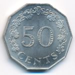 Мальта, 50 центов (1972 г.)