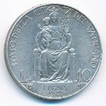 Ватикан, 10 лир (1930 г.)