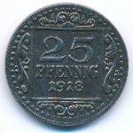 Мюнстер., 25 пфеннигов (1918 г.)