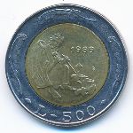 Сан-Марино, 500 лир (1989 г.)