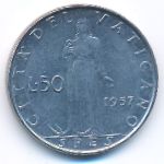 Ватикан, 50 лир (1957 г.)