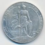 Великобритания, 1 флорин (1909 г.)