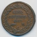 Франция, 1 сентим (1837 г.)