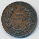 Британская Индия, 1/4 анны (1835 г.)