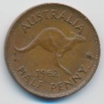 Австралия, 1/2 пенни (1962 г.)
