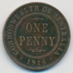 Австралия, 1 пенни (1916 г.)