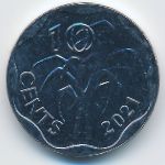 Свазиленд, 10 центов (2021 г.)