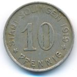 Золинген., 10 пфеннигов (1919 г.)