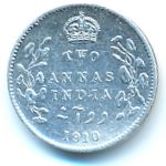 Британская Индия, 2 анны (1910 г.)