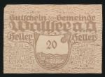 Нотгельды Австрии, 20 геллеров (1920 г.)