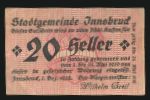 Нотгельды Австрии, 20 геллеров (1918 г.)