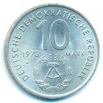 ГДР, 10 марок (1973 г.)