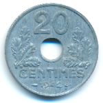 Франция, 20 сантимов (1942 г.)