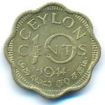 Цейлон, 10 центов (1944 г.)