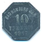 Хомбург., 10 пфеннигов (1917 г.)