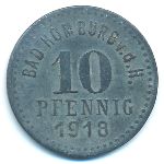 Хомбург., 10 пфеннигов (1918 г.)