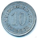 Хёрде., 10 пфеннигов (1917 г.)