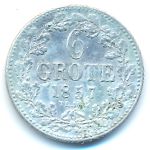 Бремен, 6 грот (1857 г.)