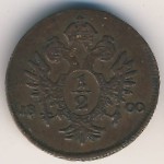 Austria, 1/2 kreuzer, 1800