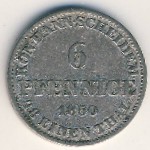 Hannover, 6 pfennig, 1846–1851