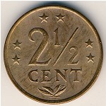 Antilles, 2 1/2 cents, 1970–1978