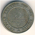 Belgium, 5 centimes, 1861–1864